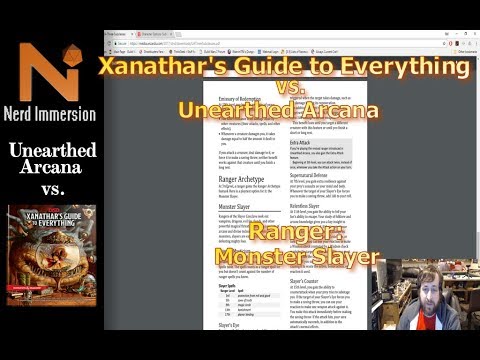 Unearthed Arcana vs Xanathar's Guide: Ranger-Monster Slayer! | Nerd Immersion
