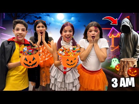 We went trick-or-treating at the condo at 3 AM* and discovered this.