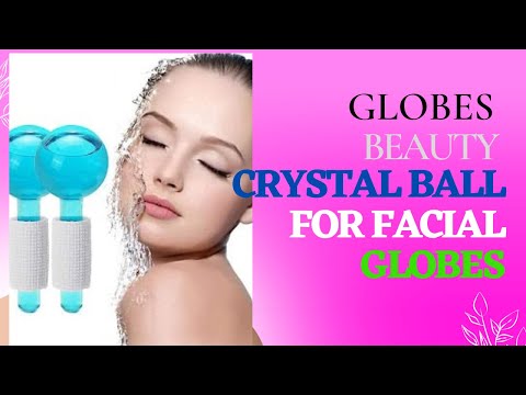 HOW TO USE YOUR FACIAL ICE GLOBES|Daily Ice Globes Massage Routine|Facial Massage cooling Face Globe