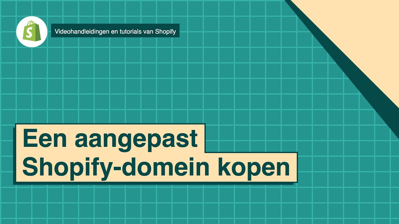 Een aangepast Shopify-domein kopen