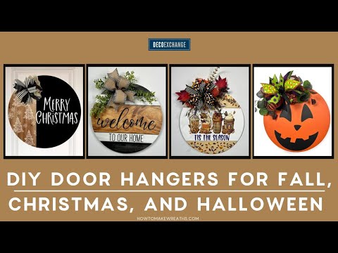 DIY Door Hangers for Fall, Christmas, and Halloween | DecoExchange Live Replay