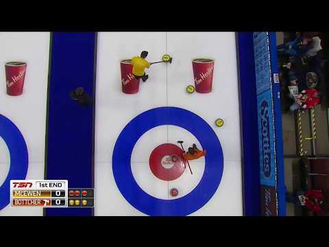 #rotr2017 Brad Thiessen burns Darren Moulding's hit-and-rolling rock vs Mike McEwen