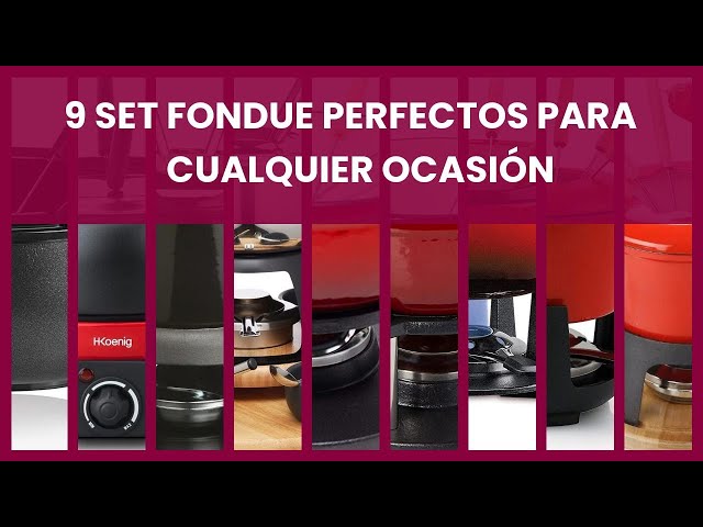 Vídeo relacionado con MasterClass Set de Fondue de Hierro Fundido para Chocolate, Queso, Carne, 21 x 18 cm, Negro