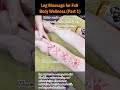 Leg Massage For Full Body Wellness Part 1