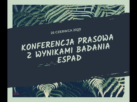 Konferencja prasowa z wynikami badania ESPAD z dnia 25.06.2020
