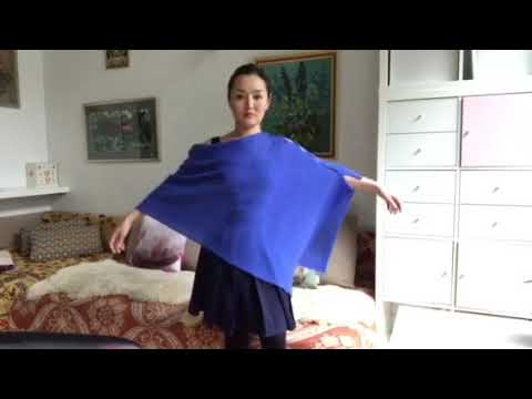How to wear cashmere MULTIWEAR poncho, 10 easy ways to...