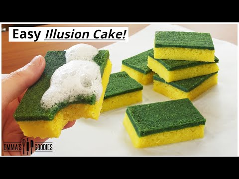 Edible Dish Sponge Cake ! *PRANK* Easy Illusion Cake!