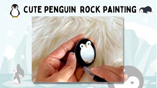 How To Paint Penguin On Rock