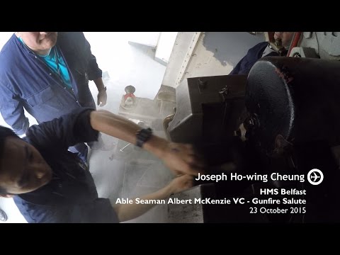 HMS Belfast - Able Seaman Albert McKenzie VC (P1 Left Gun)