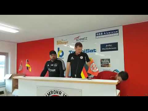 Pressekonferenz nach dem Spiel Salmrohr gegen Ellscheid mit Niklas Wagner und Lars Schäfer