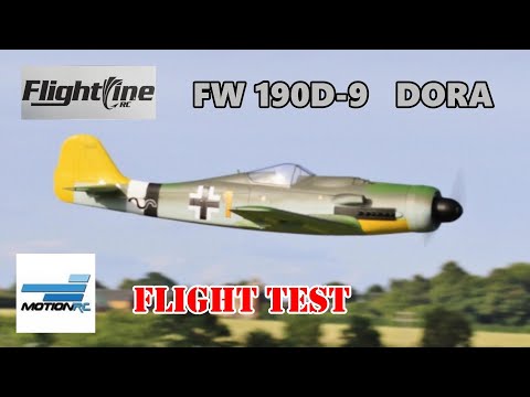 FLIGHT TEST - FLIGHT LINE FW 190D-9 "DORA"- 4 CELL BALLISTIC POCKET ROCKET - 33" W/SPAN - DEANO 2019