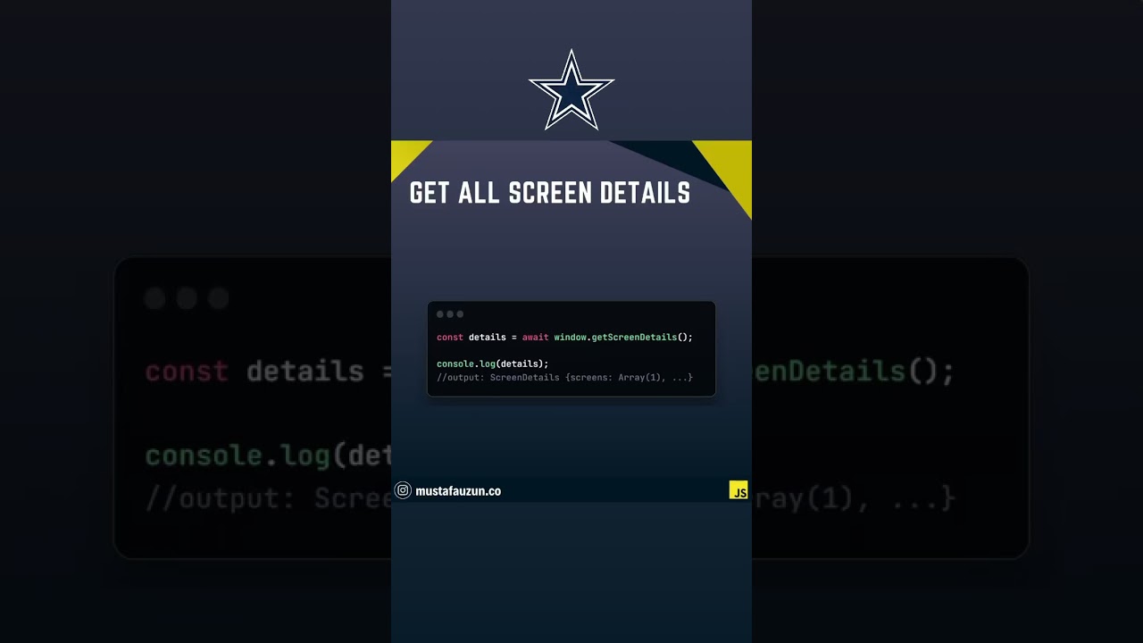 Javascript, Get All Screen Details #javascript