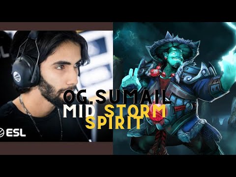 Dota 2 OG Sumail Mid Storm Spirit Is Back In Action The Practice For TI IS AT ITS PEAK BEWARE BOYS