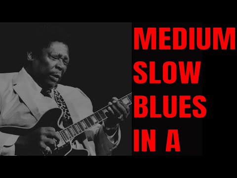 MEDIUM SLOW 12 BAR BLUES JAM KEY OF A | GUITAR BACKING TRACK