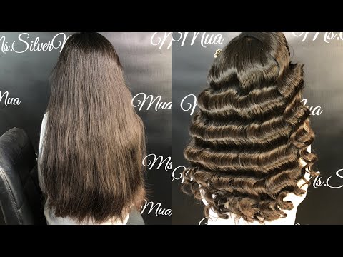 How to do old Hollywood waves - Beginners - Step by step - Glam Finger waves - Vintage Waves