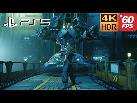 Airbuster Boss Fight Gameplay | Final Fantasy 7 Remake PS5 60FPS 4K HDR