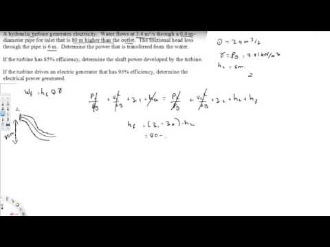 Bernoulli -  Problem related to power generation