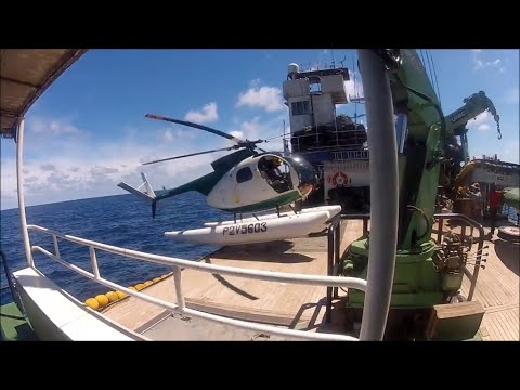 Tail rotor pitch control failure over open Ocean