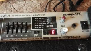 Video thumbnail for Behringer Ultratone K450FX review by vincent ryan borres