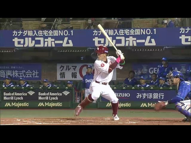 6回裏 イーグルス松井稼 タイムリー2塁打で1点差に詰め寄る!! 2014/5/20 E-DB