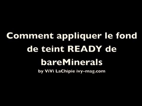 comment appliquer bare minerals