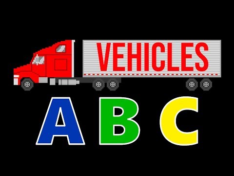 Vehicles ABC Song - Learn the Alphabet with Street Vehicles - Cars & Trucks - The Kids' Picture Show