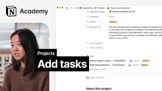  - Adding tasks to a project