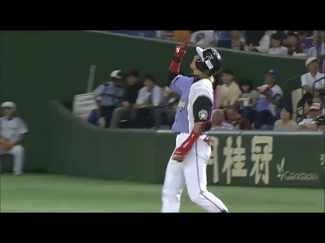 【1回表】おかえり!! ファイターズ・陽 復帰即センター前ヒット!! 2015/7/3 E-F