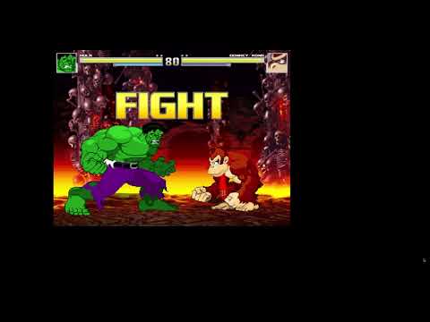 Hulk VS donkey kong mugen battle