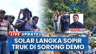 Ratusan Sopir Truk dan Aktivis Demo di Sorong, Desak Usut Dugaan Mafia BBM Papua Barat Daya