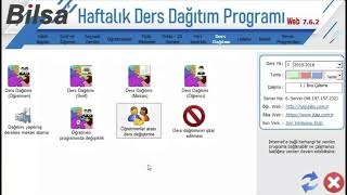BİLSA BULUT TABANLI HAFTALIK DERS DAĞITIM TANITIM