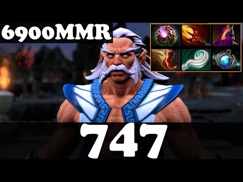 Dota 2 - 747 6900 MMR Plays Zeus vol 4 - Ranked Match Gameplay