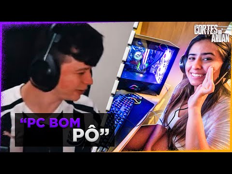 ARUAN REAGE A ESSE É MEU NOVO PC GAMER 😍 (DANI NOBREGA) - Cortes do Aruan