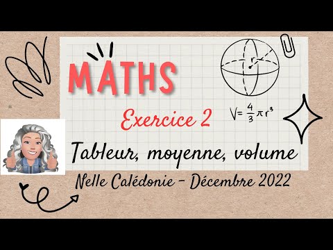 BREVET CORRIGÉ MATHS 2022 sujet de Nouvelle Calédonie - exercice 2 #brevet #2023 #maths #3ème #3eme