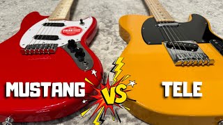 Video thumbnail for Squier Sonic Mustang vs Sonic Telecaster - Comparison, Sound Demo, Review by Best Guitars Now