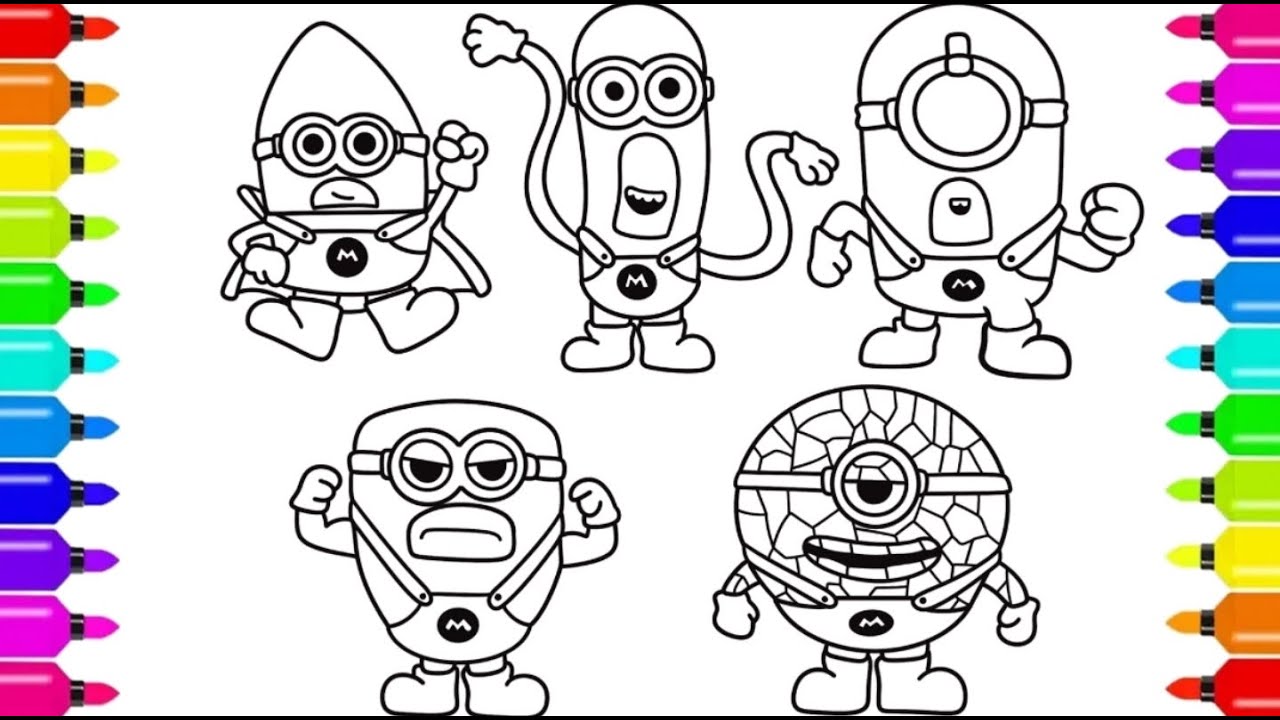 Despicable Me 4 Mega Minions Coloring Pages | Ncs