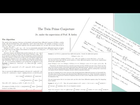 I SOLVED THE TWIN PRIME CONJECTURE