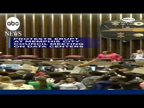 Protests erupt at Memphis City Council meeting on data centers
