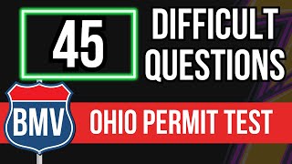 Ohio BMV Permit Test 2026 (45 Difficult Questions)