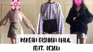 korean fashion haul w/ DEJOU + try-on!