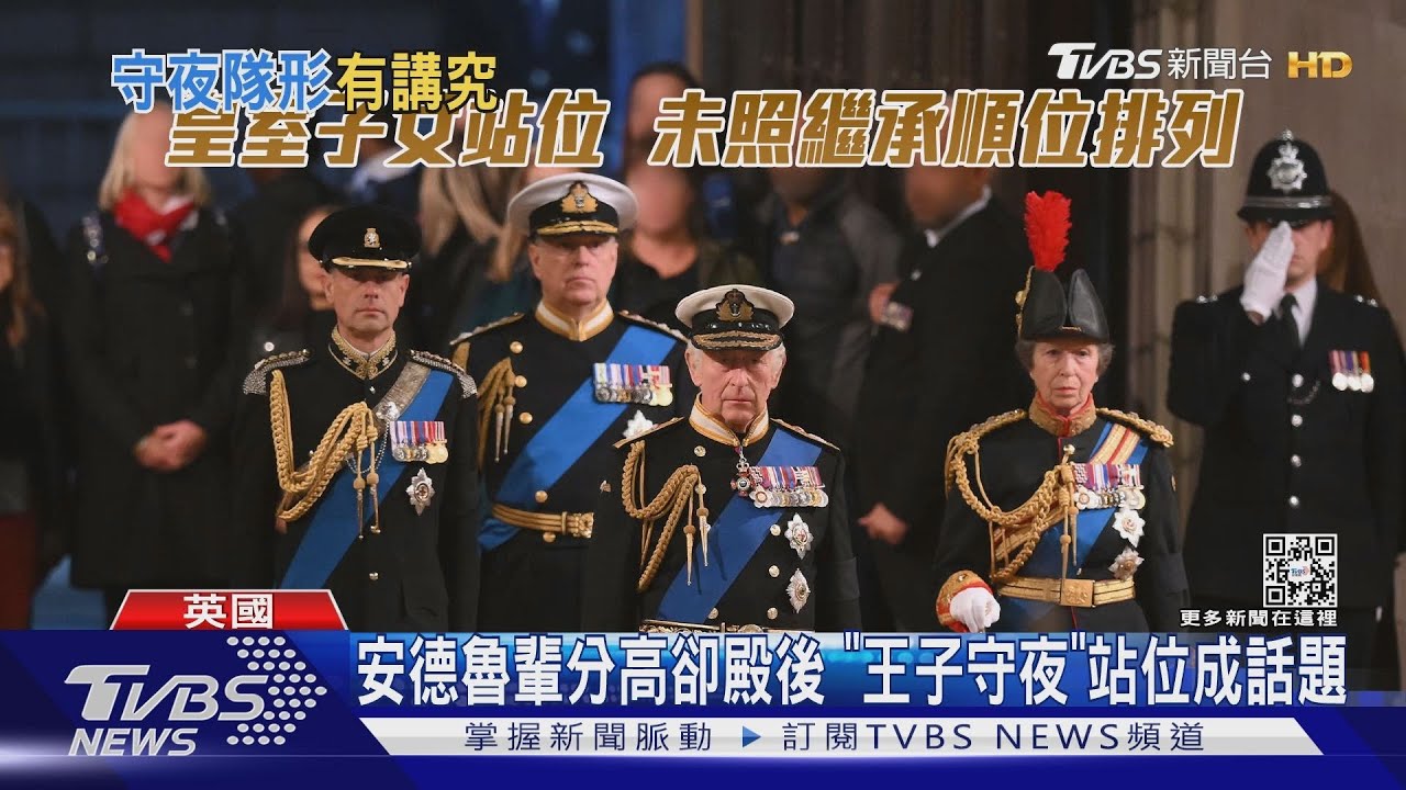 輩分高卻殿後　史上第三回「王子守夜」安德魯站位成話題