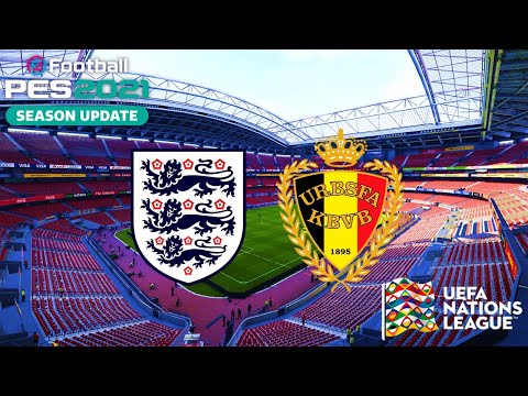 eFootball PES 2021 | England vs Belgium - UEFA Nations League | Gameplay (PC,Xbox One,PS4)