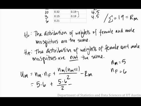 Mann Whitney Hand Calc