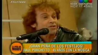 Raúl Porchetto con Gerardo Rozin en Morfi, Telefé