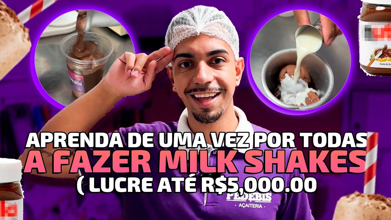 Aprenda fazer milk shake de Nutella - Passo a Passo completo!