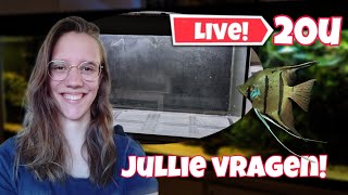 LIVE 20u: NIEUWE aquaria  + Jullie vragen Beantwoorden!//Nickey//