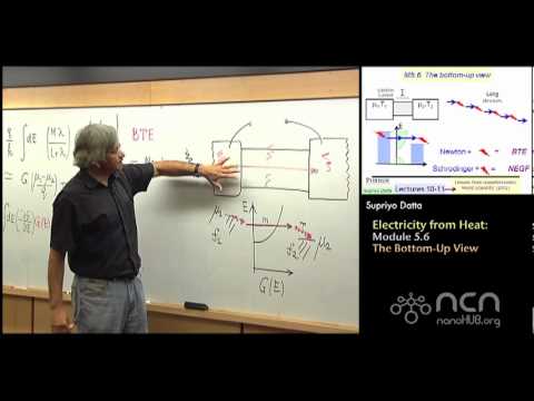 nanoHUB-U Fundamentals of Nanoelectronics I: M5.6 Electricity from Heat - The Bottum-Up View