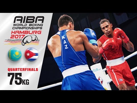 Quarterfinals (75kg) LOPEZ Arlen (Cuba) vs AMANKUL Abilkhan (Kazakhstan)