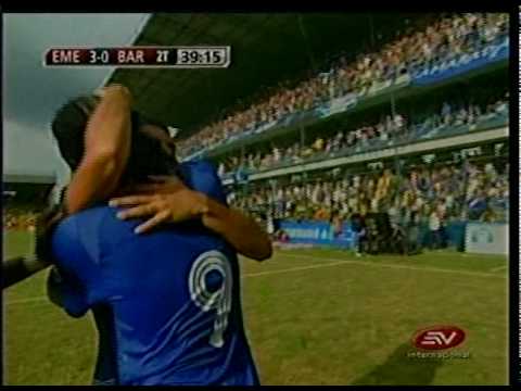Emelec 3 - Barcelona 0 - Goles del primer clásico del Astillero 2010 (07 Marzo)