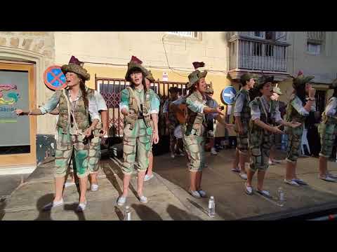 Comparsa juvenil A los pies de la Caleta - Pasodoble (Batalla de coplas - Sábado de Carnaval 2022)